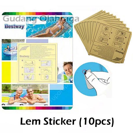 Lem bestway / lem kasur angin / lem sofa angin / lem repair kit / lem penambal pelampung renang dan 