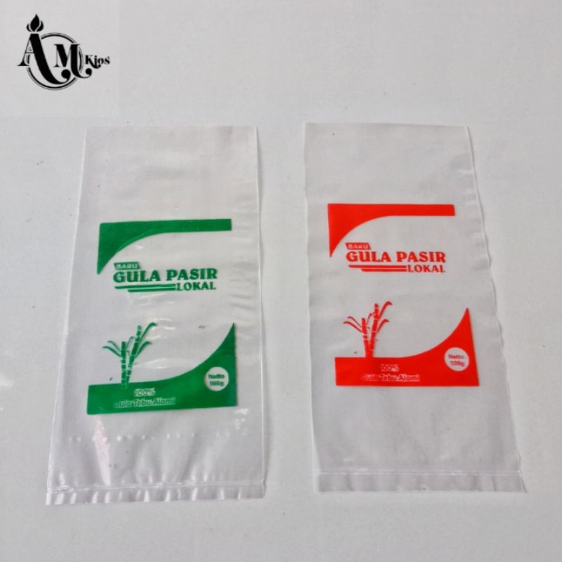 Plastik kemasan gula pasir 500gram [50pcs] plastik sablon gula pasir 1/2 kg
