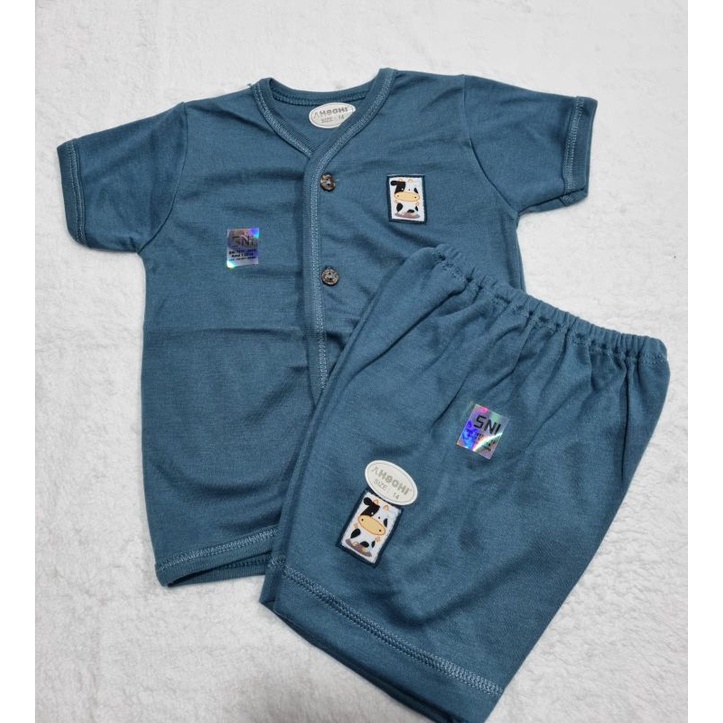 Hachi Stelan Tangan Pendek kancing depan + celana pendek 1 STEL