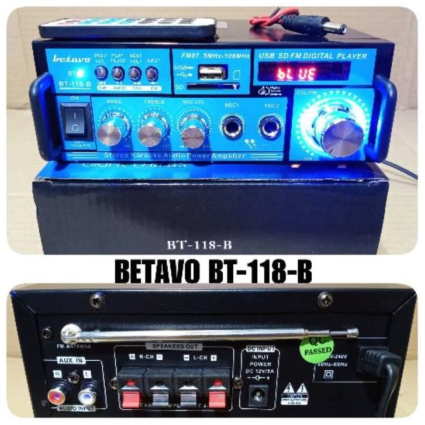 AMPLI MINI BETAVO BT 118 B AMPLIFIER MOBIL