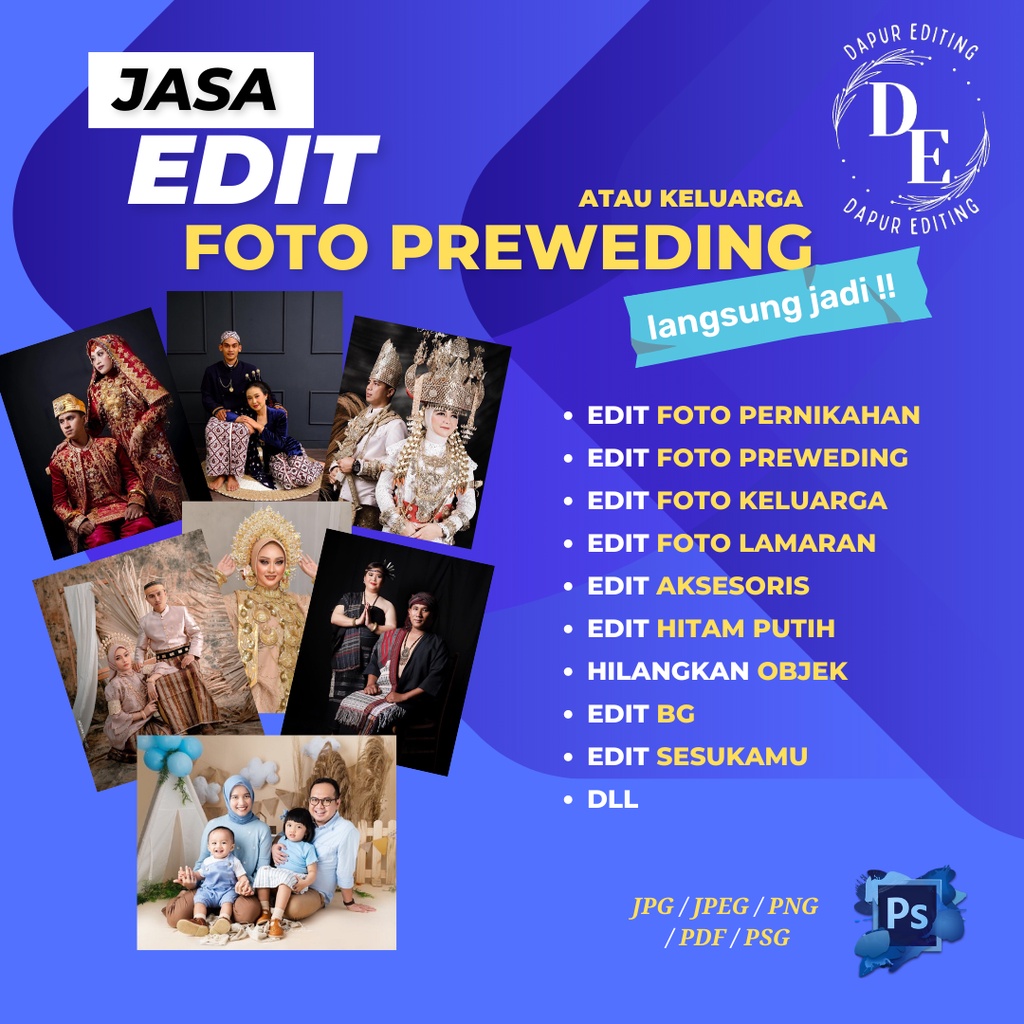 Ganti baground foto keluarga / foto wedding / foto wisuda / foto ultah / foto acara