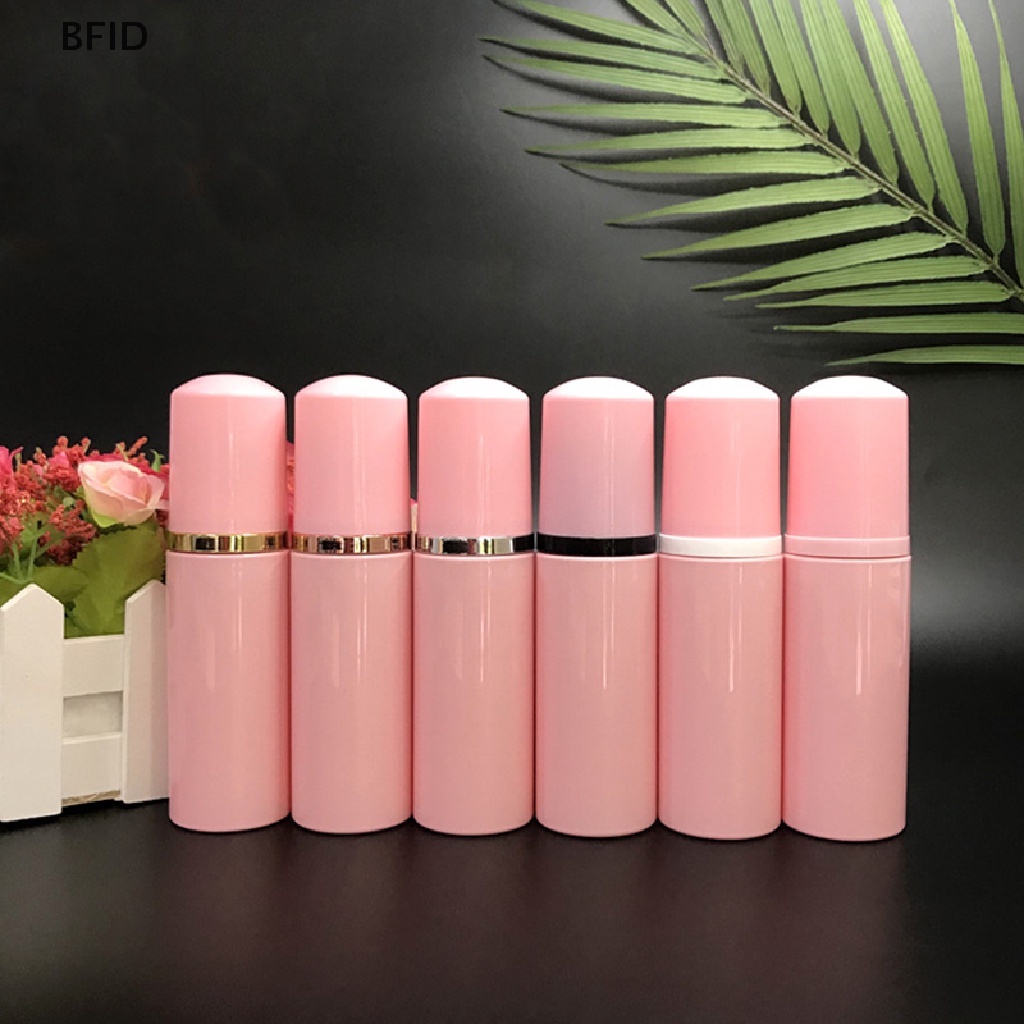 [BFID] Botol Pump Busa Plastik 50ml Pink Botol Kosmetik Pembersih Bulu Mata Wajah Kosong [ID]