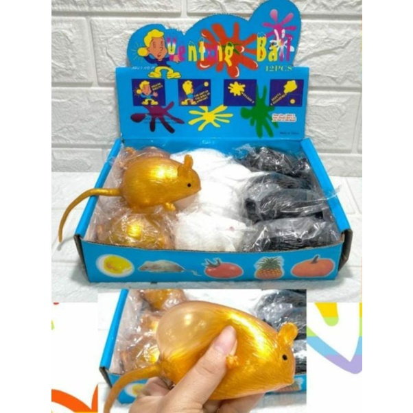 Squishball Stressball Buah Buahan Telor Splat Toys Bola Pencet Air Bola Banting Mainan Anak Anti Stress Murah