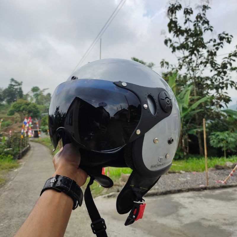HELM BOGO RETRO PILOT ITALY WANITA DEWASA