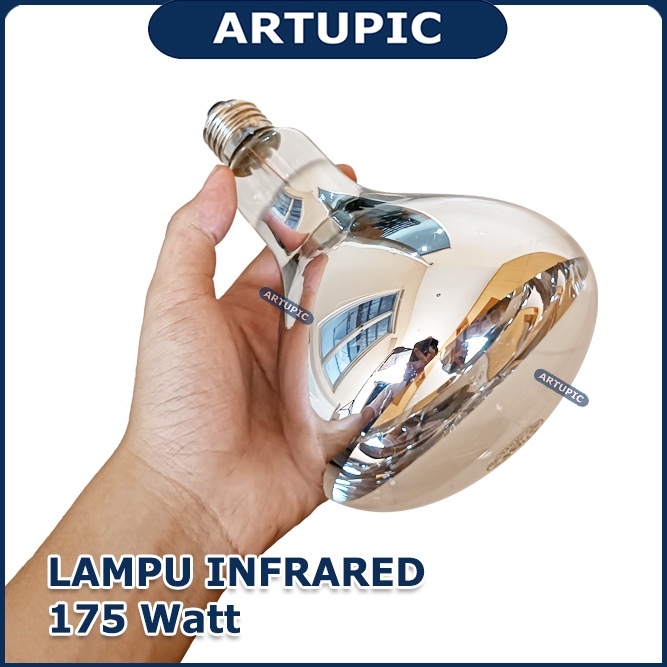 Lampu Infrared Pemanas Babi Ayam Kambing Sapi 175 watt Penghangat Hewan Ternak Kandang Melahirkan Induk