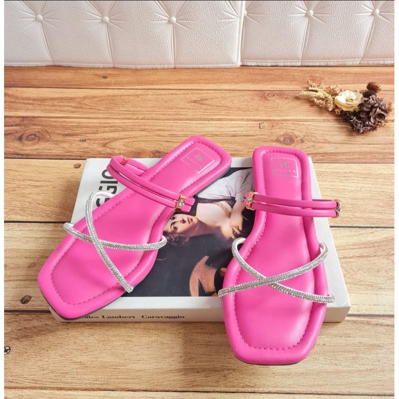 ABBUSHOES RN 11 sendal flat jeli import mayasari 1cm