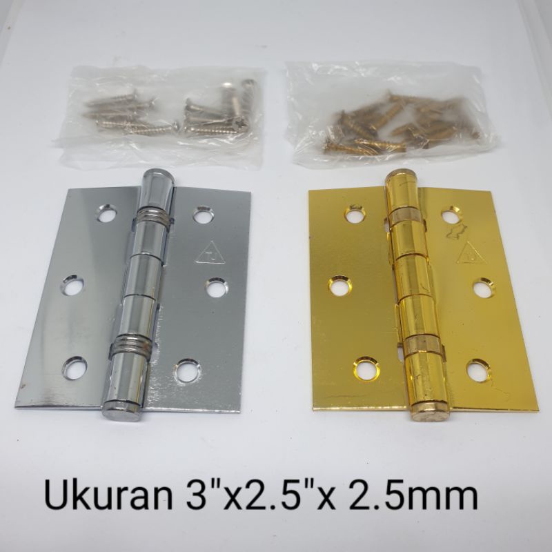 Engsel Pintu Tebal Jendela Hinge 3 4 5 Inch Kupu Kupu 3&quot; 4&quot; 5&quot; Stainless Gold