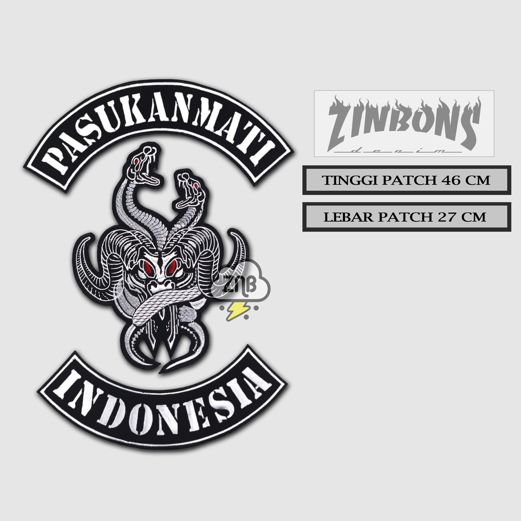 Patch Backpatch Punggung Patch Keren Murah Ukuran Besar