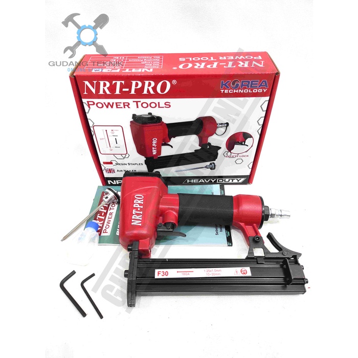 MESIN PAKU TEMBAK F30 NRT PRO Staples / Air Nailer Gun Norita Paku Tembak Lurus Stapler Angin F30 NRT PRO