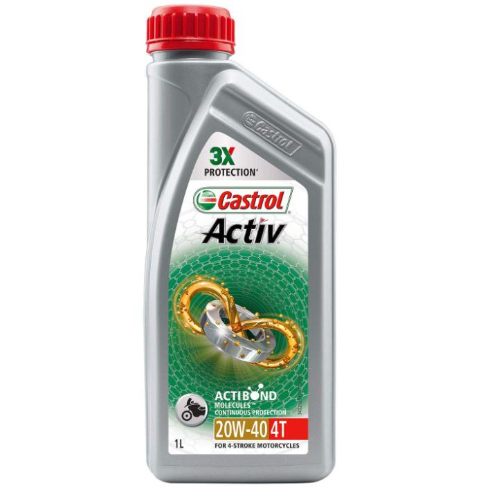 Oli Motor Castrol Activ 20W-40 4T 1 Liter / Oli Motor Castrol