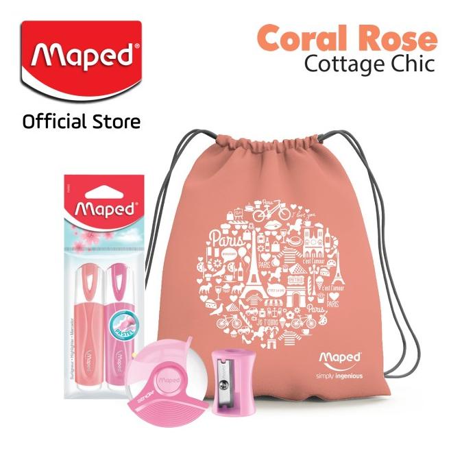 

Maped Paket Pastel Coral Rose cottage Chic