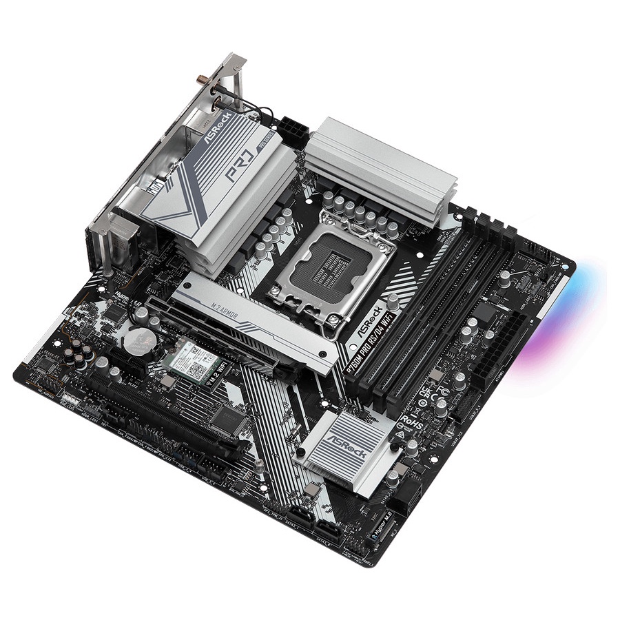 ASRock B760M Pro RS/D4 WIFI (LGA1700, B760, DDR4, USB3.2 Type-C)