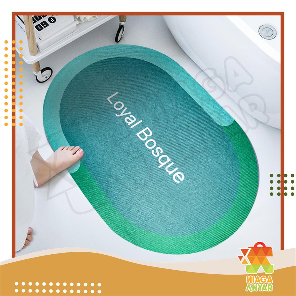 RB NA Keset Diatomite Anti Selip / Keset Kaki Kamar Mandi / Keset Gulung Toilet Antiselip / Lap Kaki