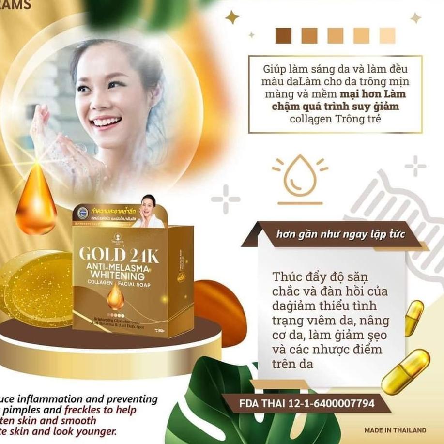 PRECIOUS 24K GOLD WHITENING Anti Melasma Facial Soap Dengan Emas Asli