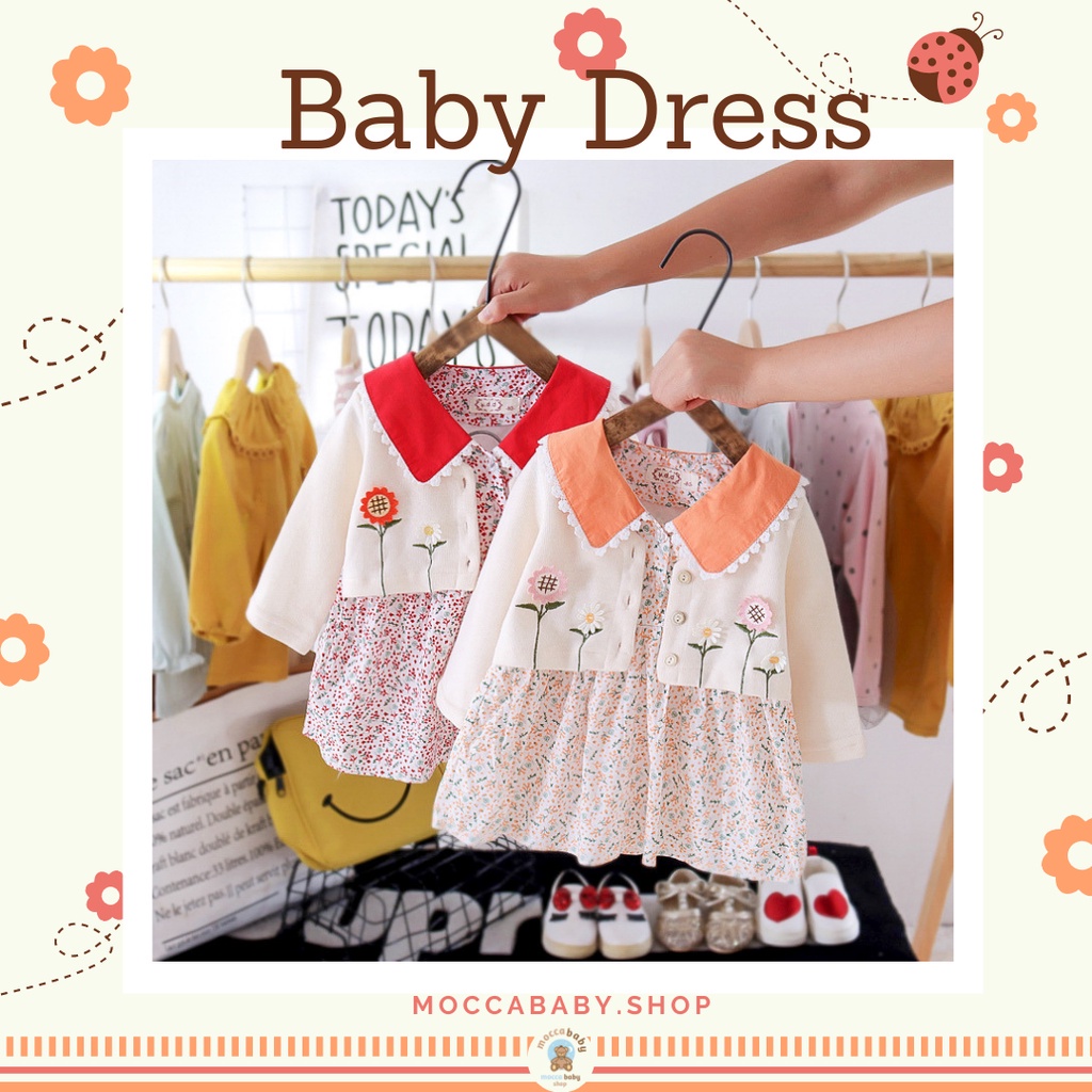 MBSS - Baby Dress Luxury EBV Baju Dress Anak Perempuan Import Dress anak/Bayi Perempuan Gaun bayi Rok Anak Pakaian anak / L2