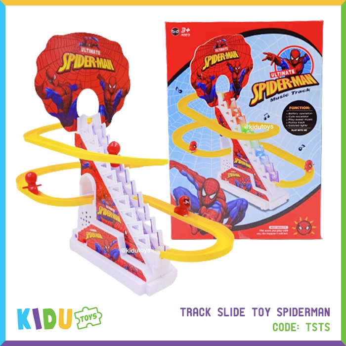 Mainan Anak Track Slide Toy Spiderman Kidu Toys