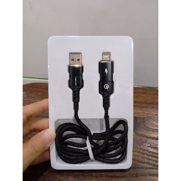 KABEL DATA LOG-ON 4 in 1 (usb+type-c to type-c + lightning) 60w ORIGINAL