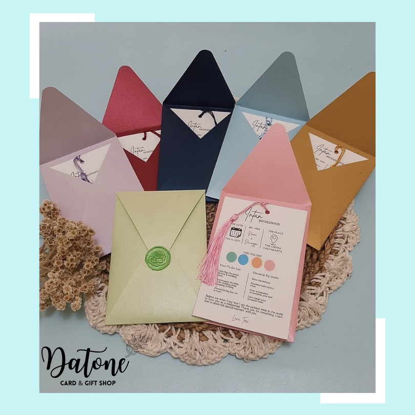 

Bridesmaid Card Palet Style | bridesmaid card | kartu bridemaid | Datone