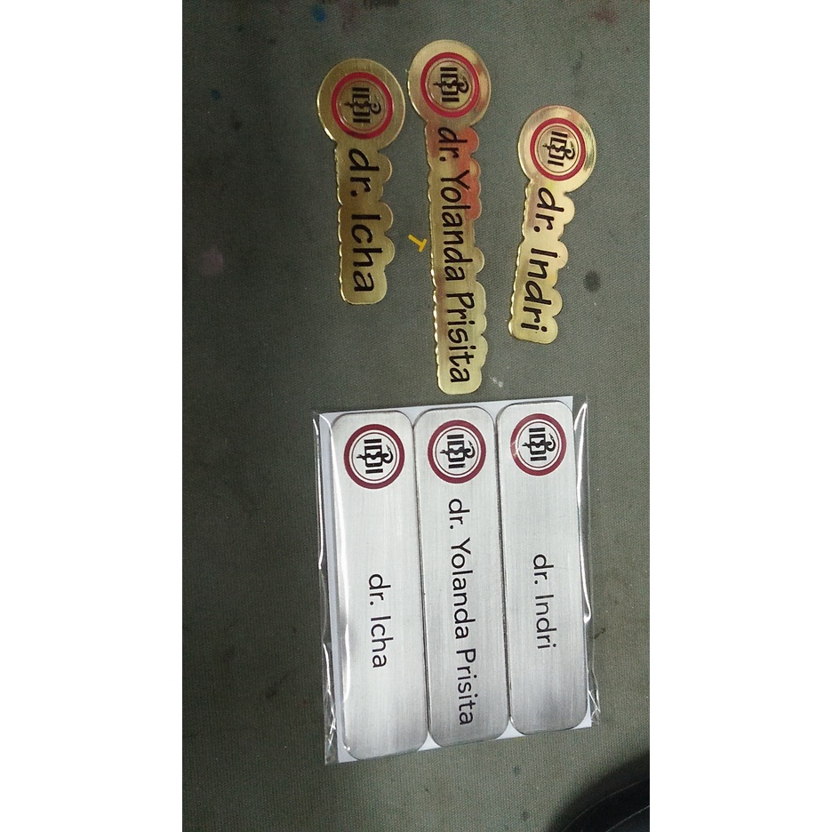 

Name Tag Stainless Belakang Penjepit Magnet