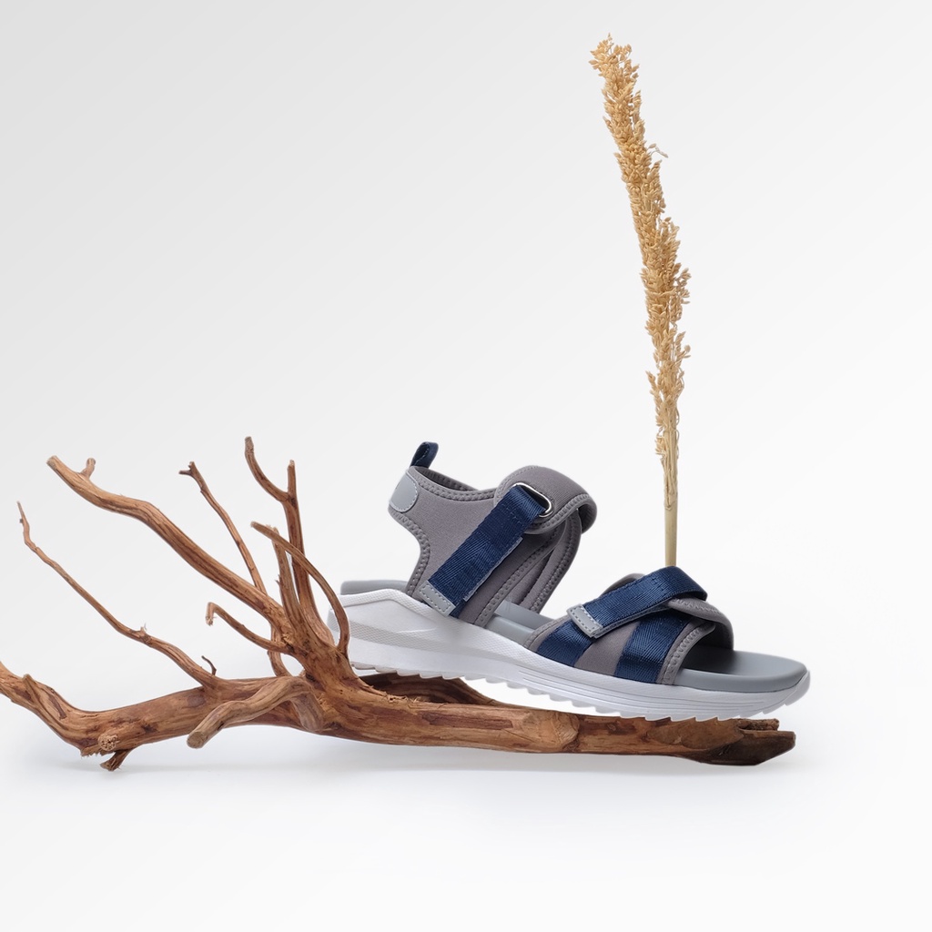 AZALEA GREY NAVY ORIGINAL x NAEERA Sandal Traveling Abu-Abu Wanita Sendal Casual Cewek Hangout Jalan Santai Main Nongkrong Travelling Premium Footwear OOTD Perempuan Remaja Dewasa Model Kasual Gaya Fashionable Kekinian Terbaru Modis Branded