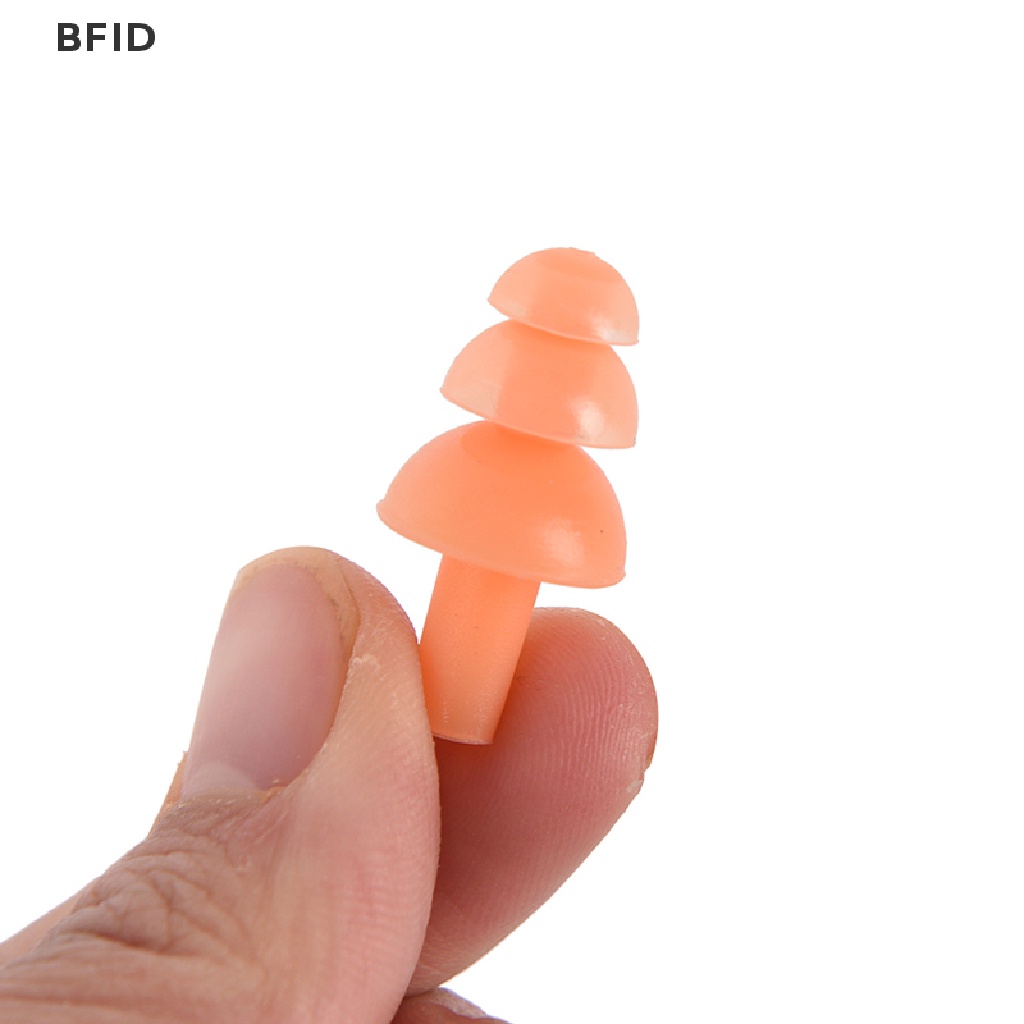 [BFID] Penyumbat Telinga Silikon Lembut Reusable Ear Plugs Sleep Swimming Work Noise reduction [ID]