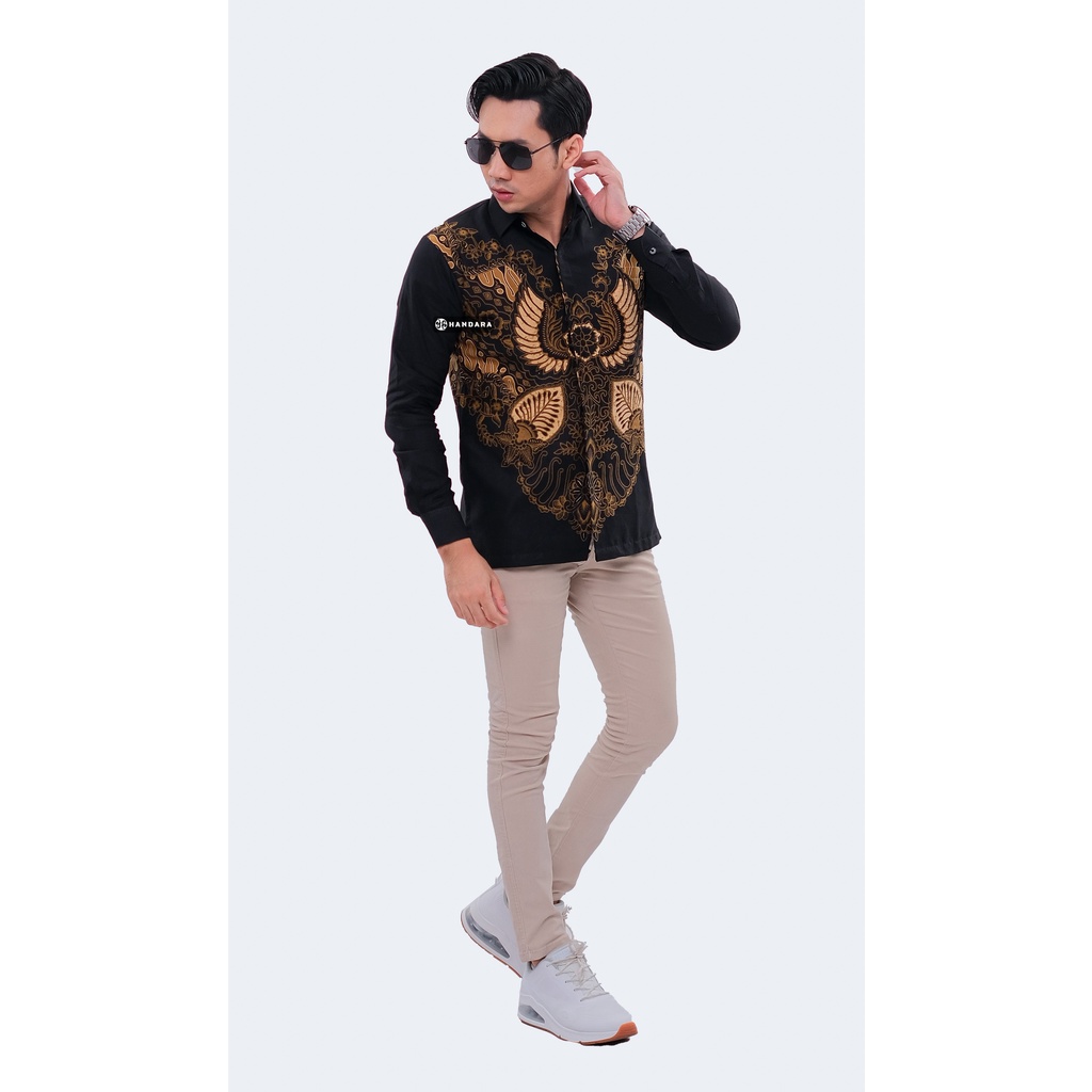 Handara Batik Pria Lengan Panjang Slim Fit Premium Wiro Sasono HB-329