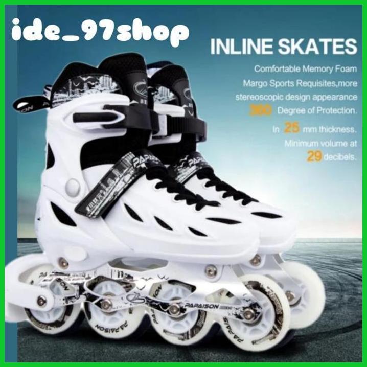 Ready Sepatu Roda Anak & Dewasa, Inline Skates Black & White