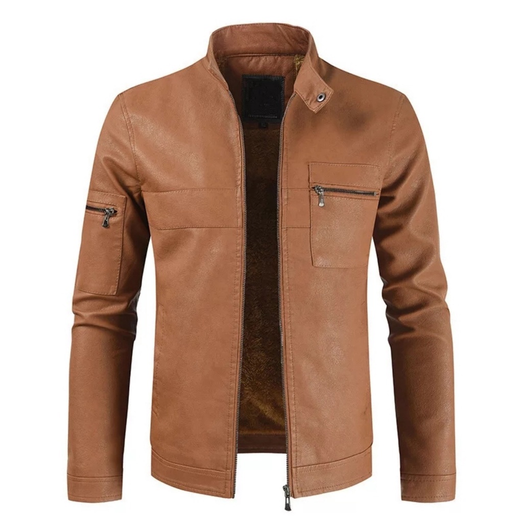 Jaket kulit pria jaket semi kulit import super premium