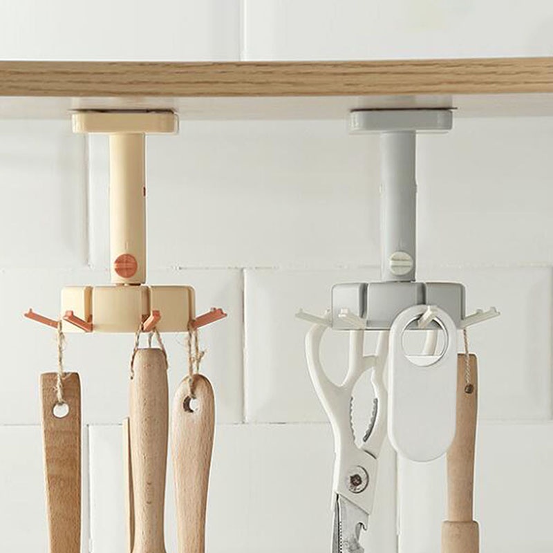 [AIYU] Baju Kaos Distro Pria Wanita Lengan Pendek Multifungsi Rotating Hook Free Punch Kait Dapur Viscose Kuat Hiasan Dinding Rumah Kreatif