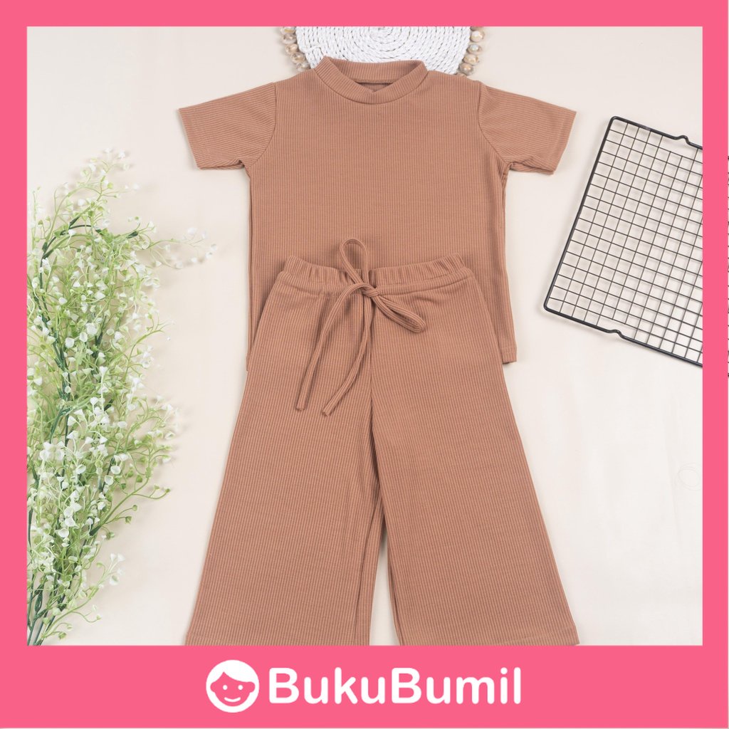 BUBU - KOREAN STYLE Gwangju Set | Setelan Anak Perempuan Celana Panjang RIB 1-6 Tahun PART 1 Baju Ba