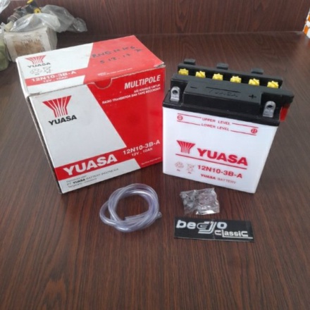 TERMURAH aki basah battery YUASA 12N10-3B-A 12V 10AH KAWASAKI BINTER MERZY KZ200 SUZUKI THUNDER 125 