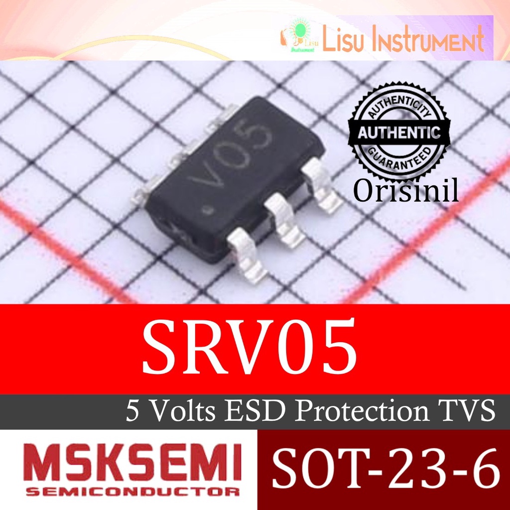 SRV05-4 V05 5V ESD Protection Diode TVS SRV05 SOT-23-6 Original MKSemi