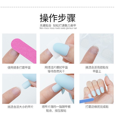 24Pc False Nail Art / KUKU PALSU Glossy Oval Kode A1001 - A1021