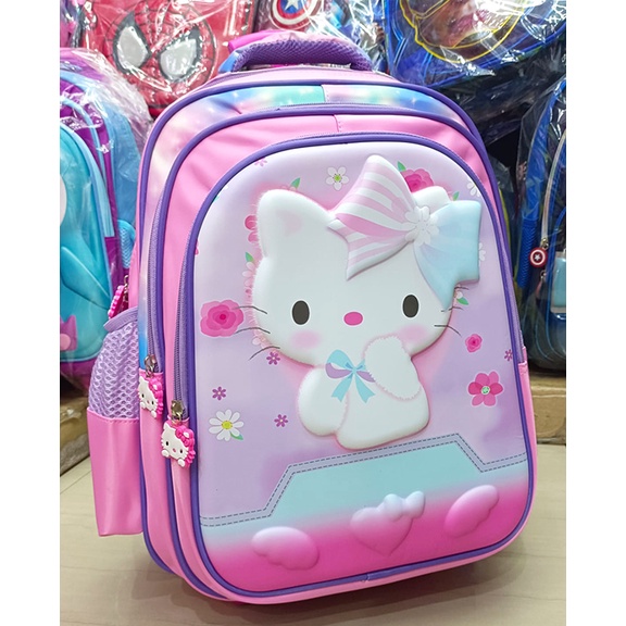 TROLLEY DORONG SD 16inch TAS ANAK SEKOLAH PEREMPUAN - LAKI LAKI EMBOS TIMBUL 3RESLETING IMPORT - Besti 16inch UKURAN BESAR dan LUAS