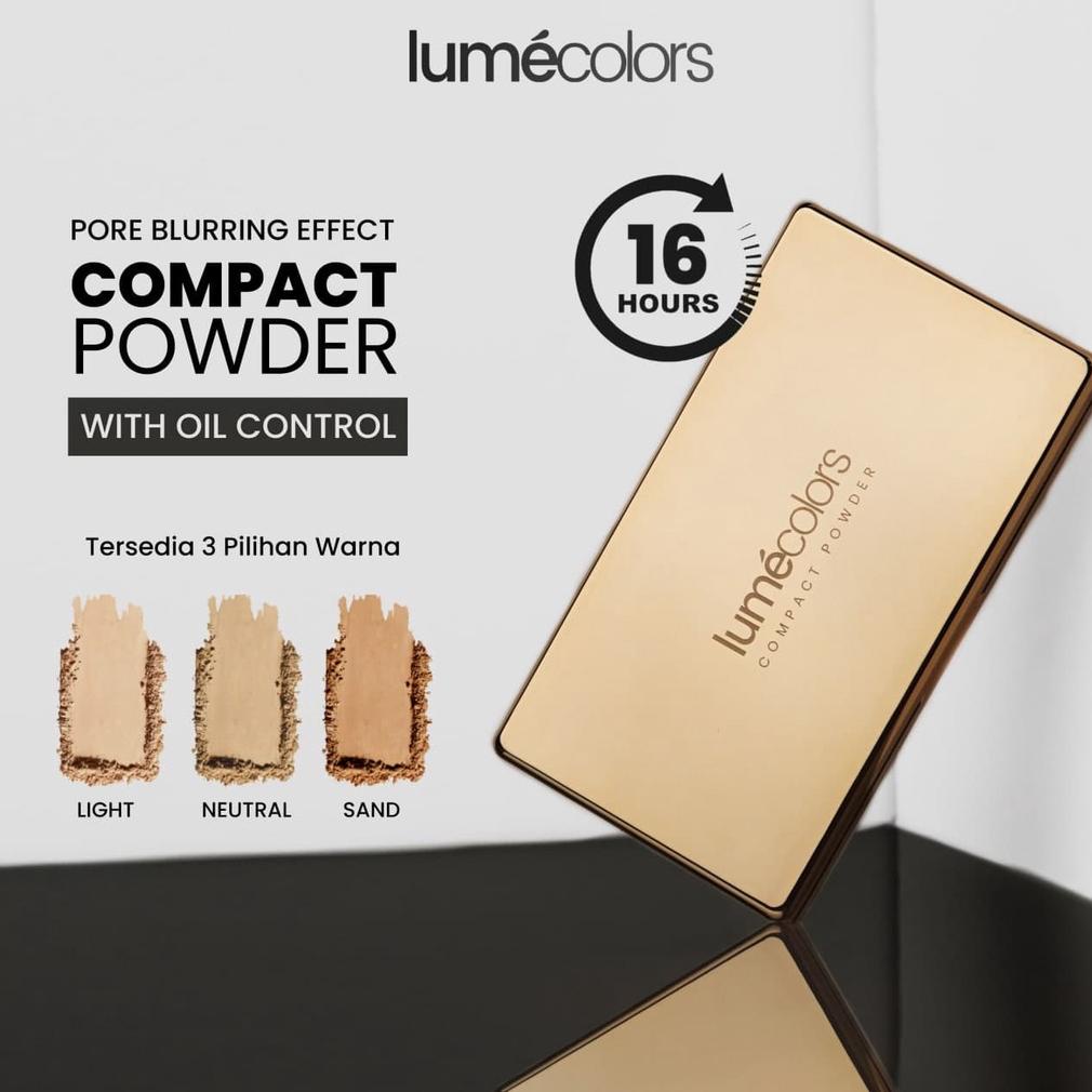 Lumecolors Compact Powder / Lumecolors Two Way Cake / Bedak Padat Lumecolors dengan Pollution Protec