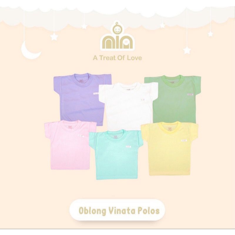 Oblong Bayi Stali Polos Warna Soft Premium NIA VINATA