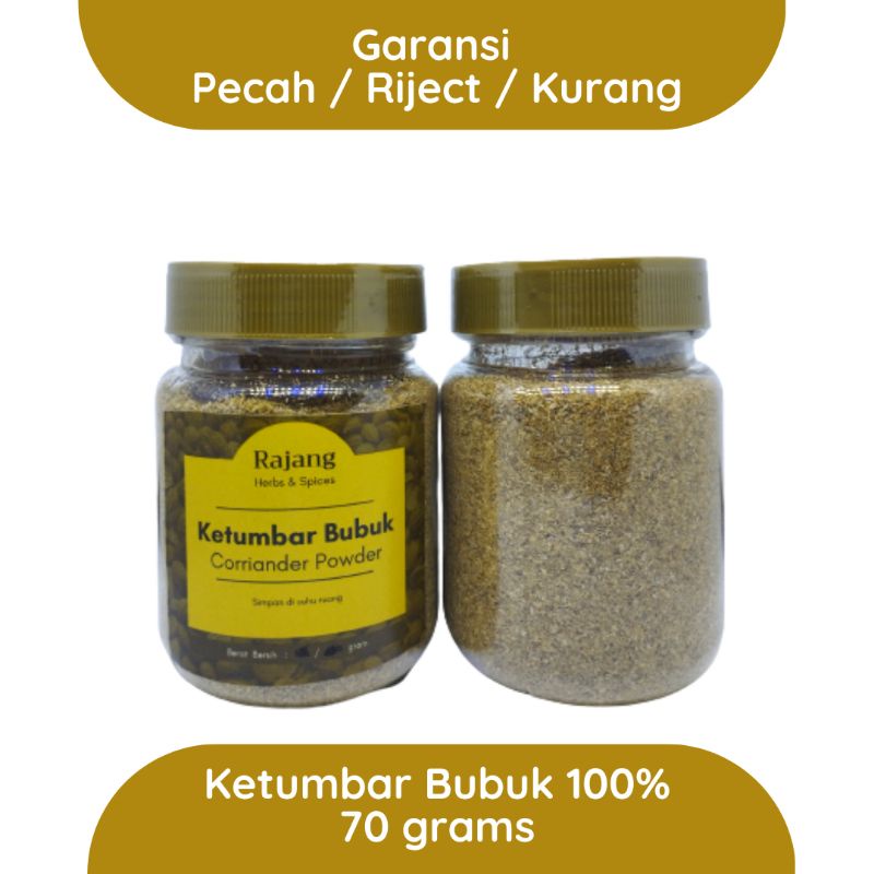 

Ketumbar Bubuk 70 gram gr / Coriander Seed Powder - Rajang Herbs & Spices