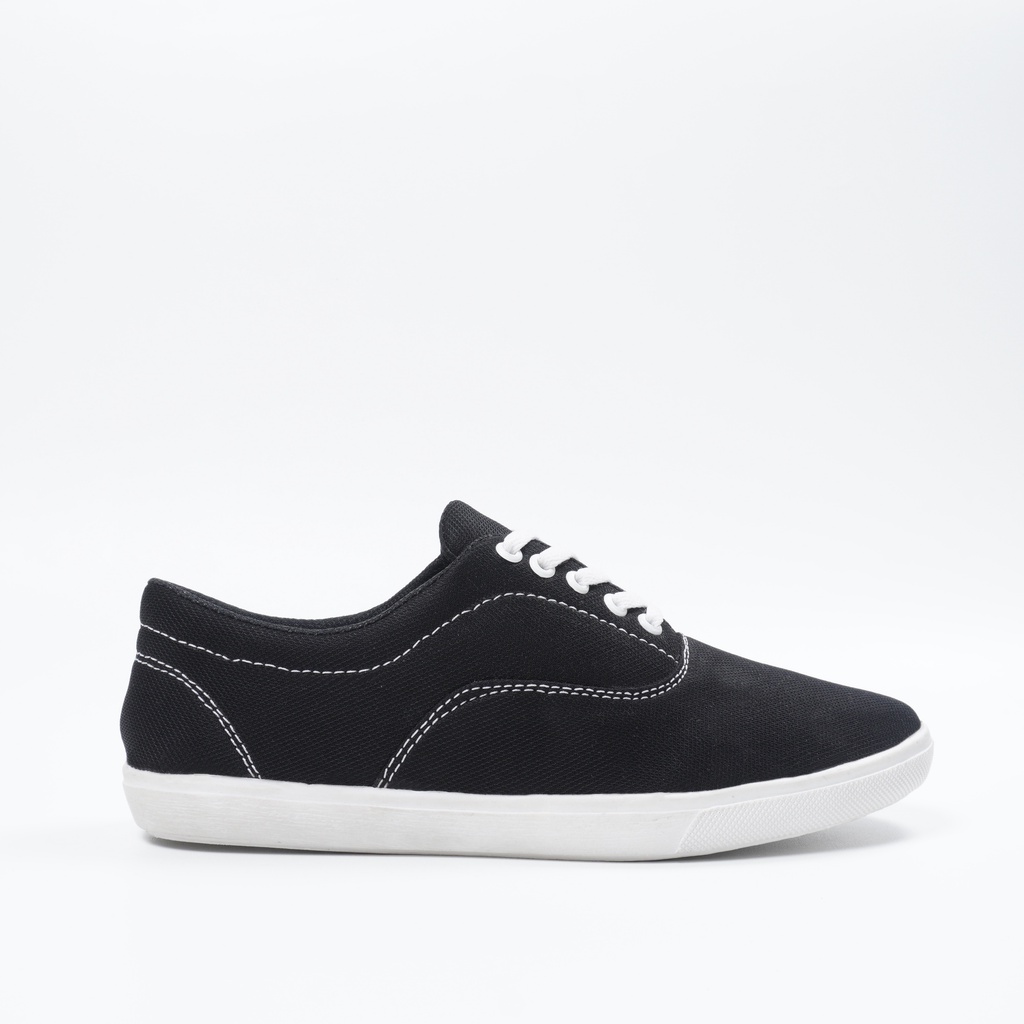 Sepatu Sneakers Pria Authentic Pvc Sepatu Pria Wanita Sekolah Hitam Navy Merah Abu