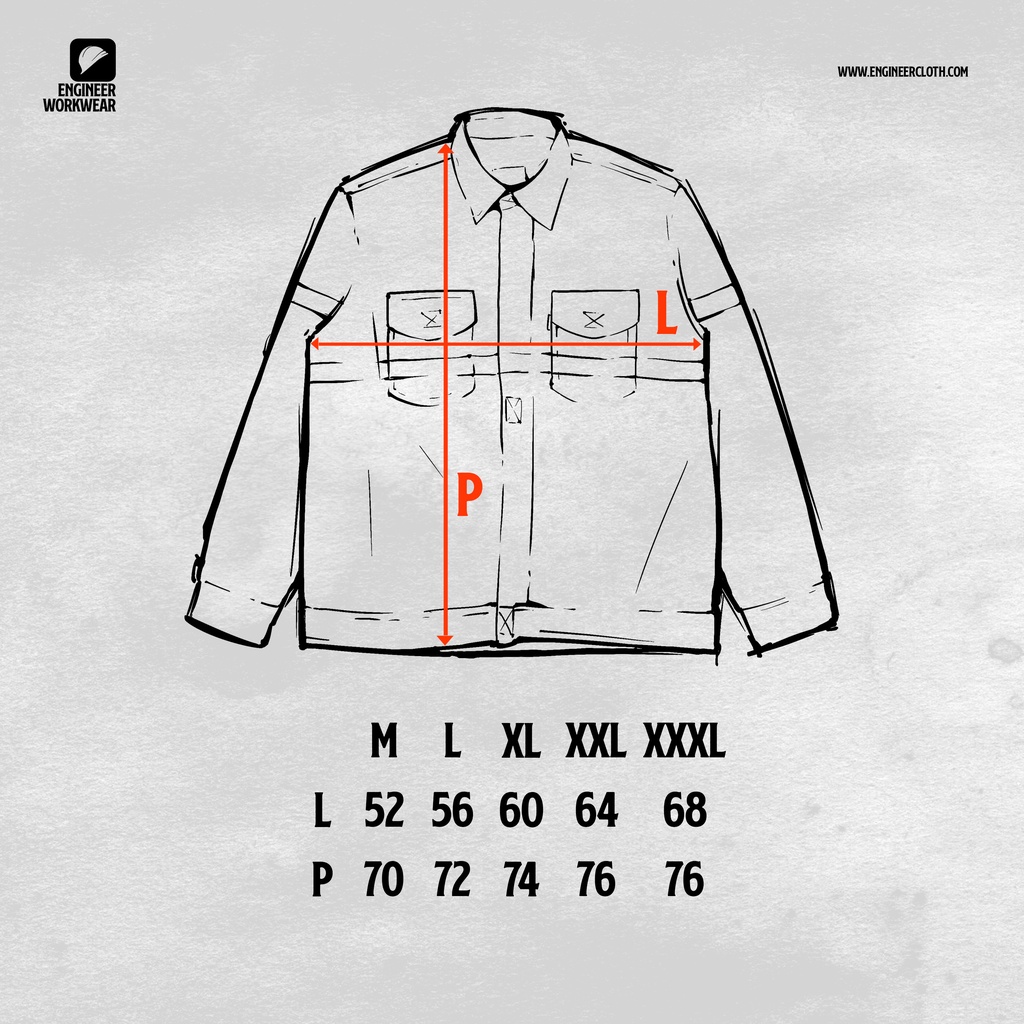 BREAKER SERAGAM WEARPACK KEMEJA LAPANGAN KHAKI BY ENGINEER WORKWEAR