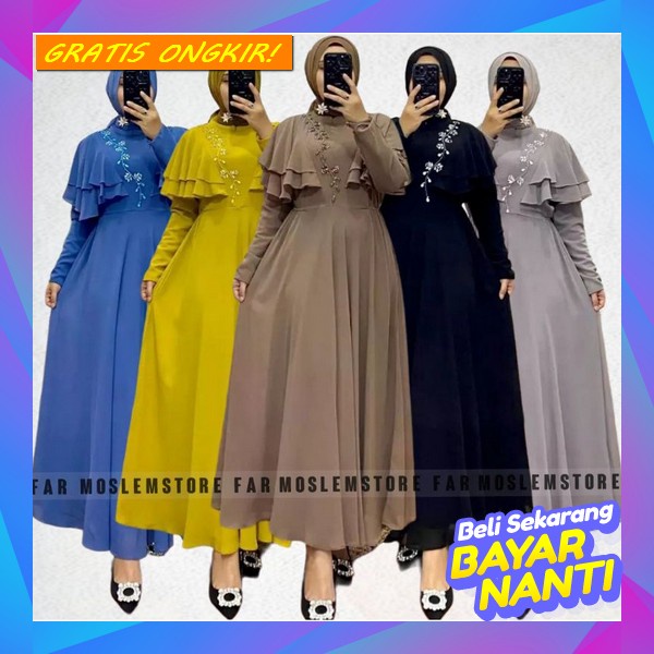 Baju Gamis Model Terbaru Gamis Lebaran 2022 Bsju Games Kekinian Jumbo Import Murah Bju Games Syari G
