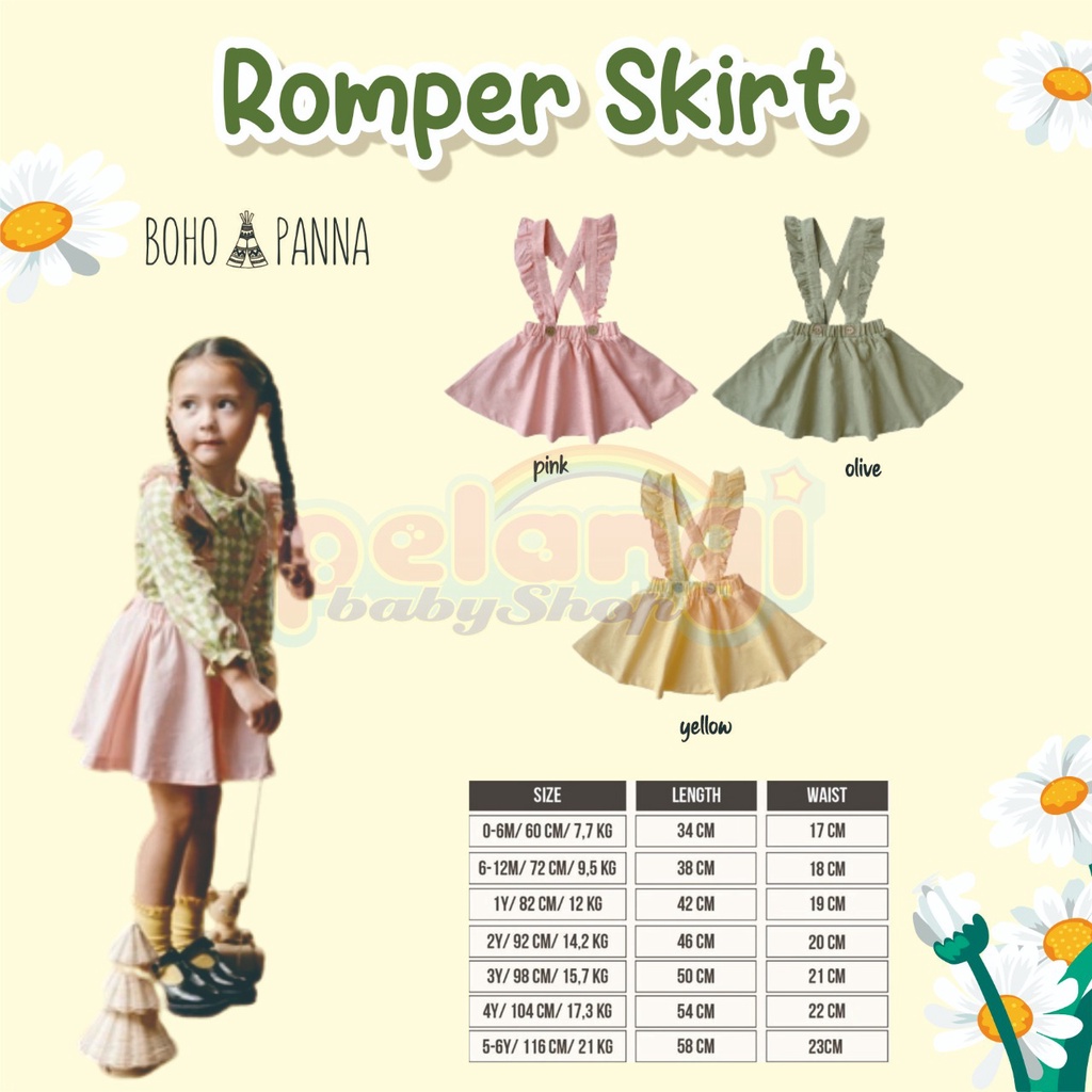 Bohopanna - Romper Skirt ( Rok Anak )