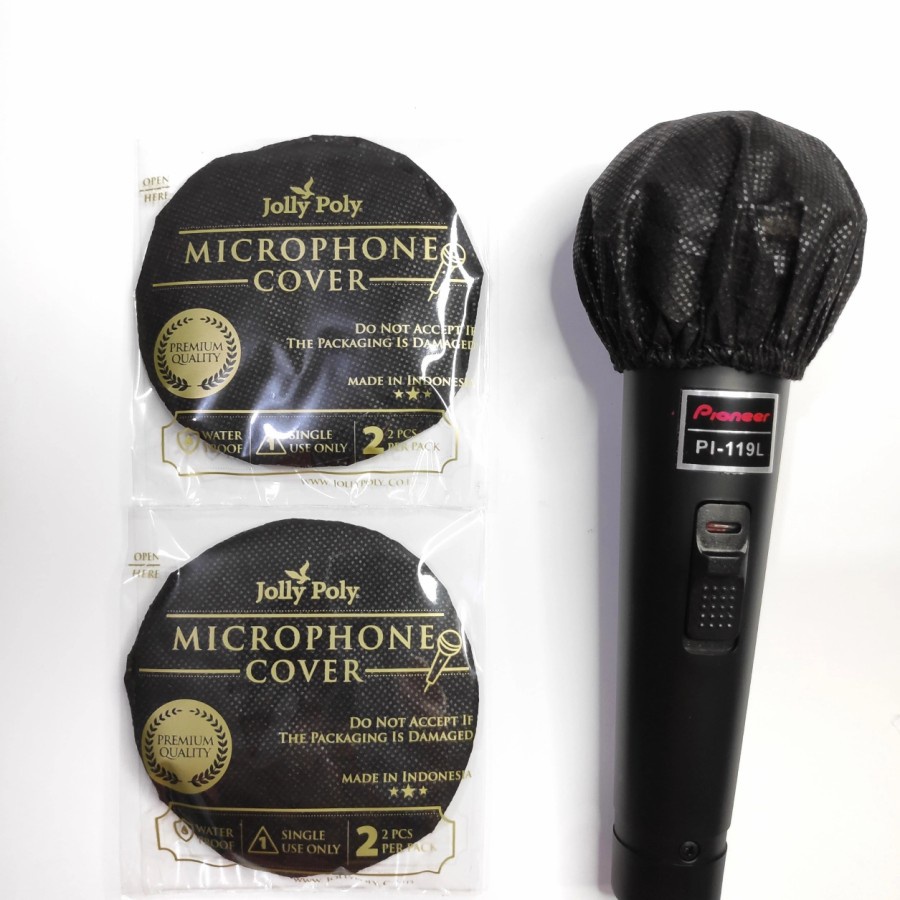 Sarung Mic JOLLY POLY ECER Gosir Cover mic Sekali Pakai Mic Karaoke