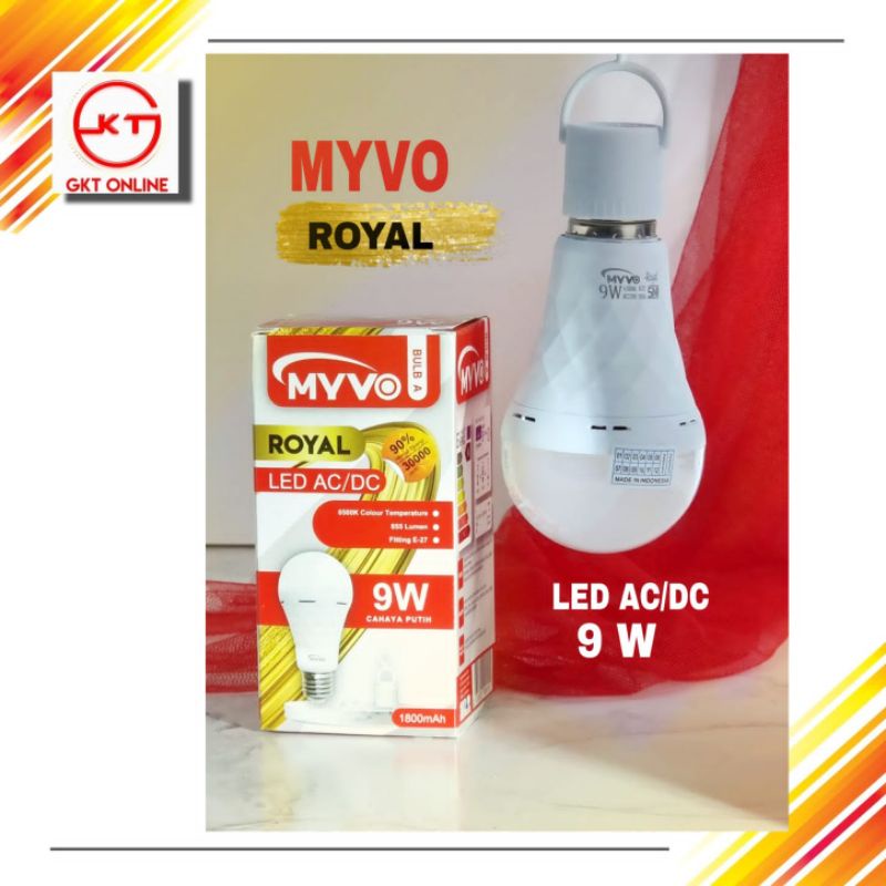 Lampu Emergency LED Bulb Myvo Royal 9 Watt