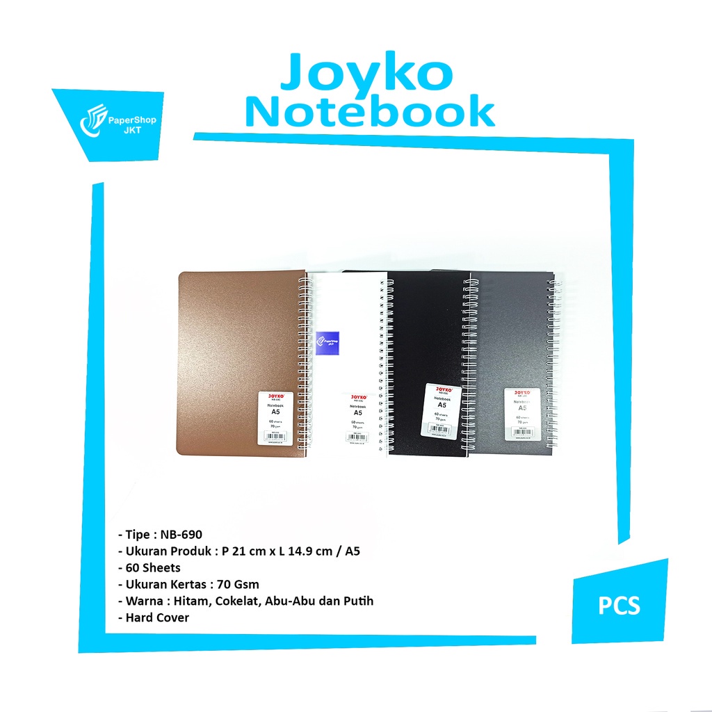 

JOYKO - Ruled Notebook Buku Catatan Bergaris NB-690 - pcs