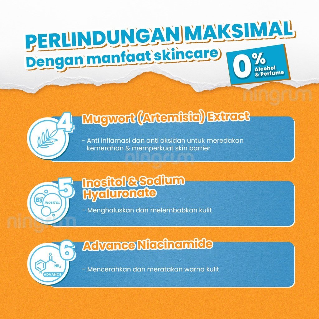 Ningrum - Hanasui Collagen Water Sunscreen SPF 50 PA++++ &amp; Collagen Water Sunscreen SPF 30 | BPOM 100% Original | Sunscreen Wajah Sunblok 30ml - 5008