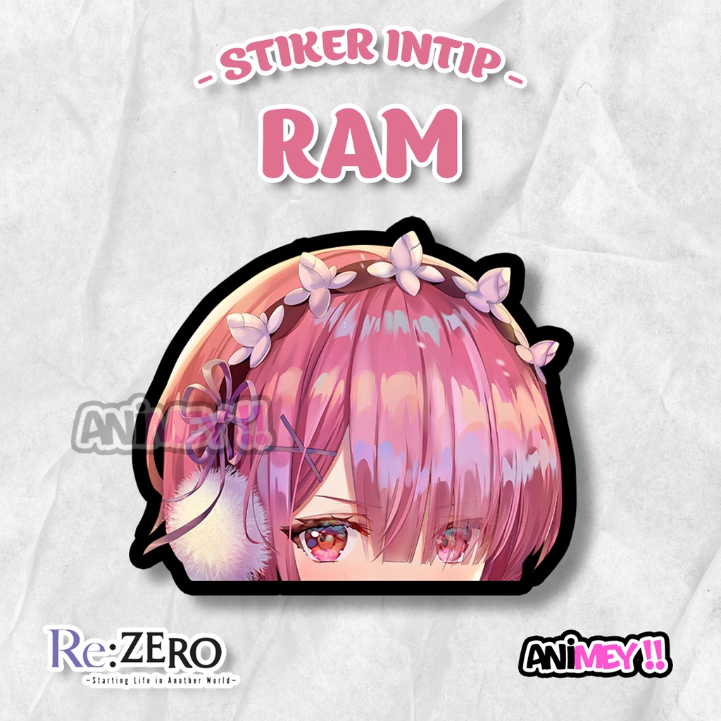 

Stiker Intip Ram Re Zero / Sticker Anime Waterproof