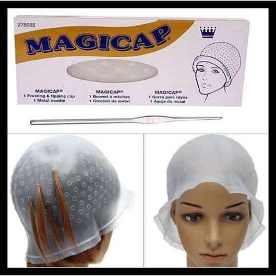 MAGICAP Original Topi Karet Silikon Highlight Cat Semir Rambut Salon