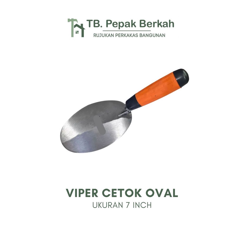 Cetok Semen Oval Gagang Karet Viper