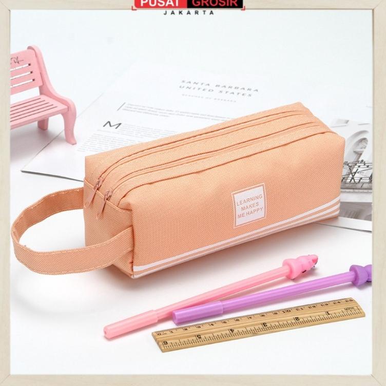 

S252 Kotak Pensil Dan Stationery Dual Zipper / Dompet Pensil 2 Pouch 72