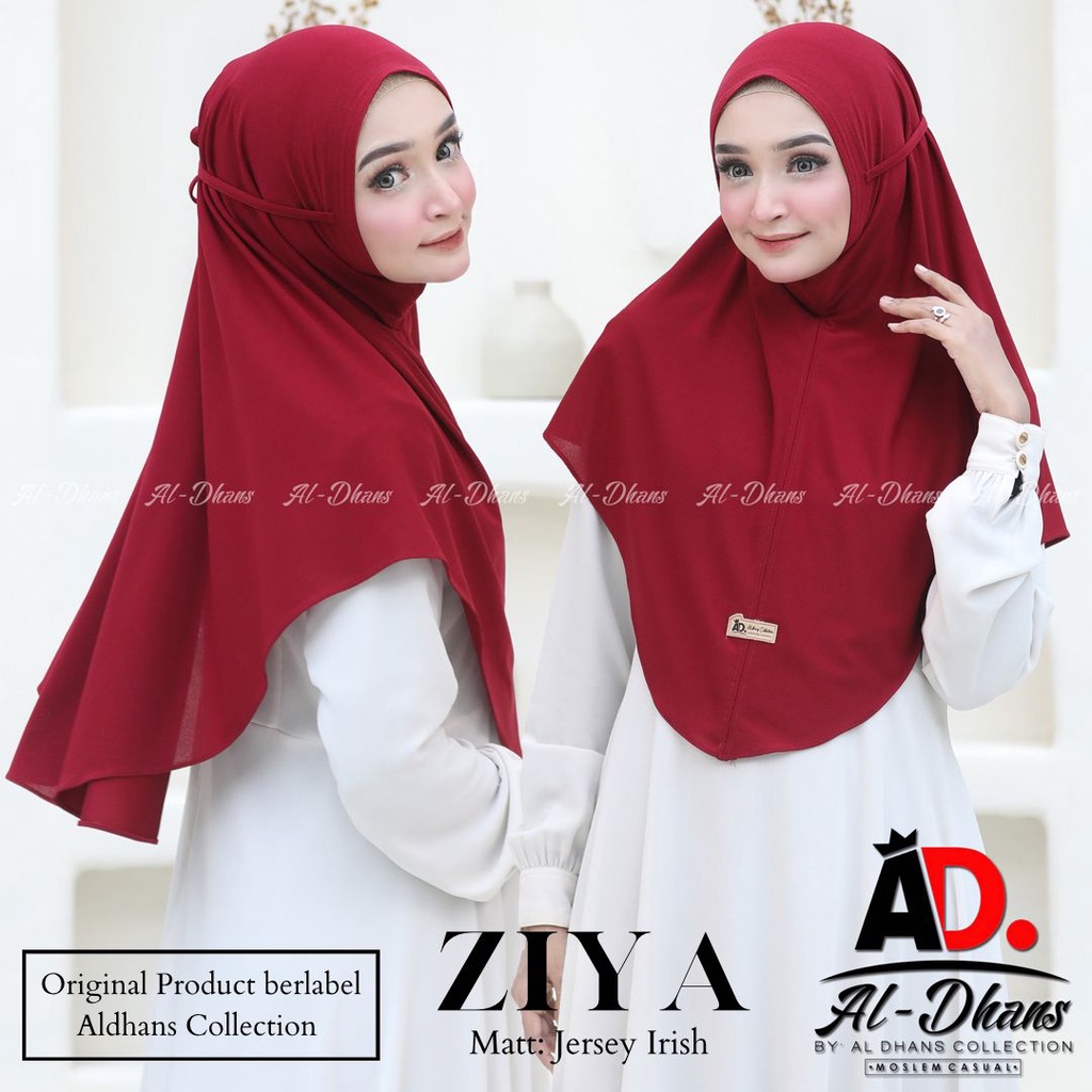 Hijab Instan Mini Pad Ziya Bahan Jersey Irish By Al-Dhans